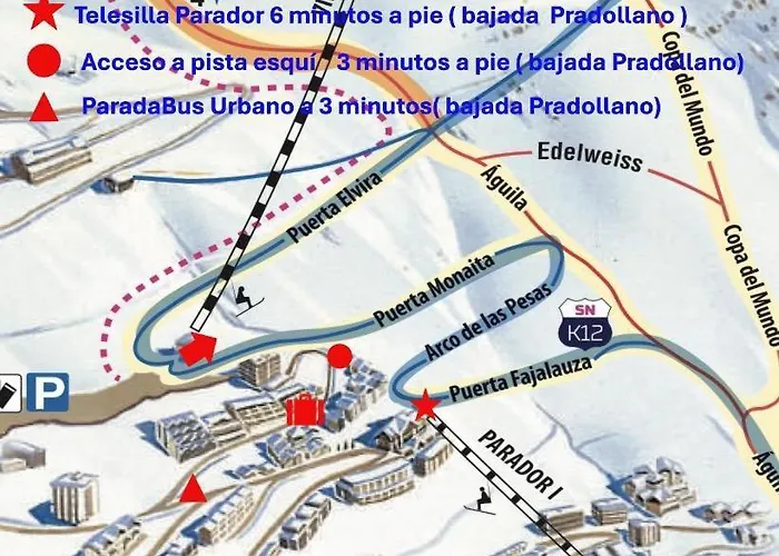 公寓 Vistas Y Pistas Acogedor Y Espacioso Duplex En Zona Alta Con Garaje